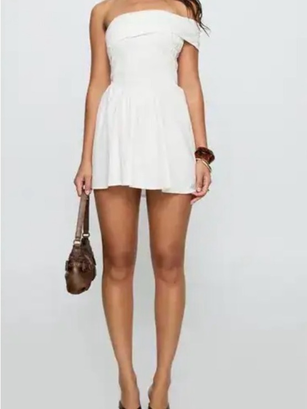 Princess Polly organic cotton smocked mini dress